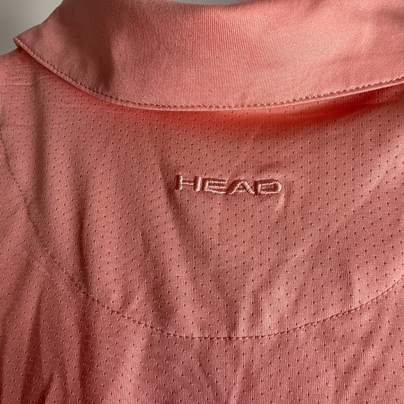 Head Golf Women's Classic Sleeveless Polo Dress, Orange/Cream, Size S NWT - Picture 5 of 10